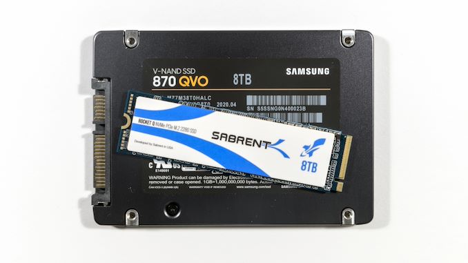 QLC Goes To 8TB: Samsung 870 QVO and Sabrent Rocket Q 8TB SSDs Reviewed